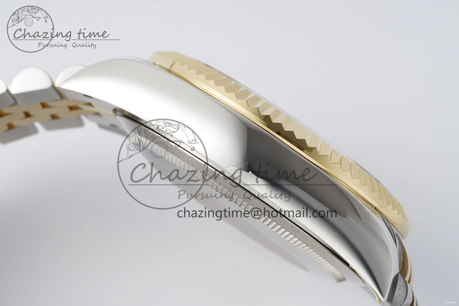 SS Jubilee on SS Best Noob Skydweller Dial White YG Edition A23J Bracelet YG 1230